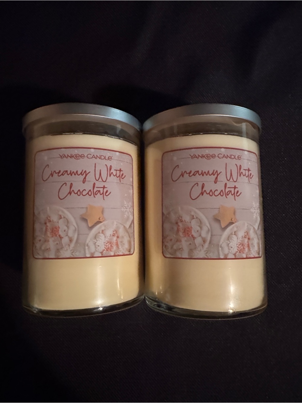 2 NEW Yankee Candle Creamy White Chocolate 22oz Tumbler jars